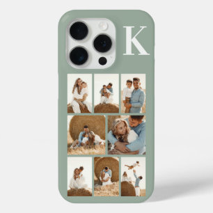 Modern 8 Photo Sage Green iPhone 15 Pro Case