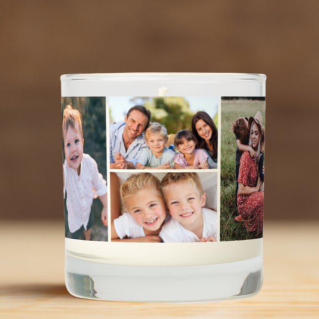 Modern 9 Photo Collage Scented Candle (Creator Uploaded)