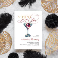 Modern A Tini Bit Older Martini Cherry Birthday