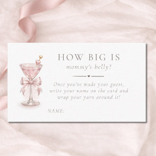 Modern A Tini one How Big Is Mommy' Belly Card