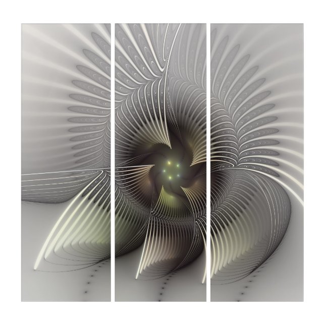 Modern Abstract 3D Shape Fractal Art (Front)
