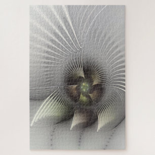Modern Abstract 3D Shape Fractal Art Jigsaw Puzzle