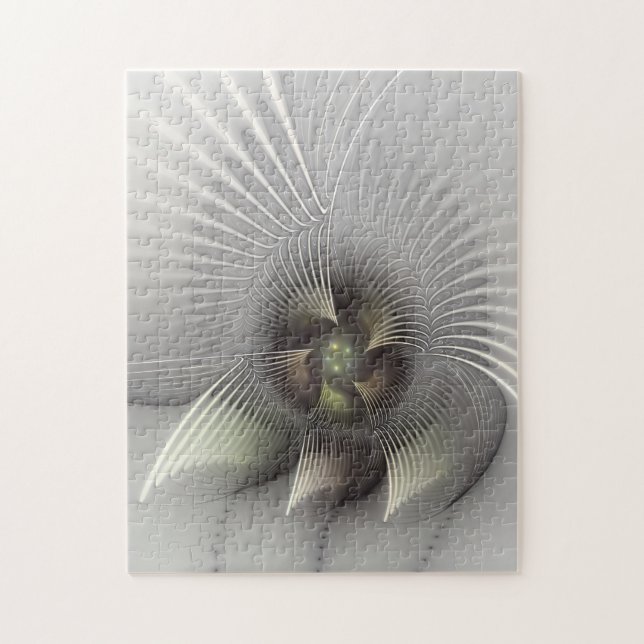 Modern Abstract 3D Shape Fractal Art Jigsaw Puzzle (Vertical)