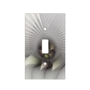 Modern Abstract 3D Shape Fractal Art Light Switch Cover