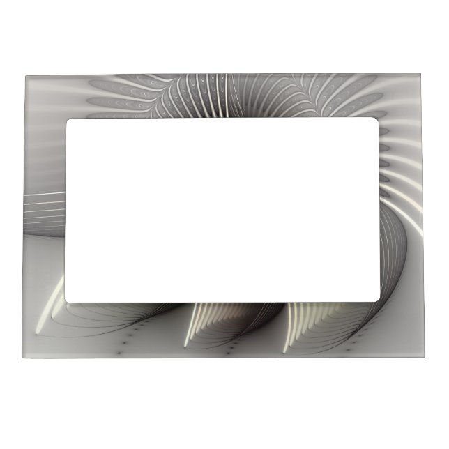 Modern Abstract 3D Shape Fractal Art Magnetic Frame (Front)