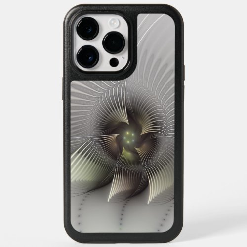 Modern Abstract 3D Shape Fractal Art OtterBox iPhone 14 Pro Max Case