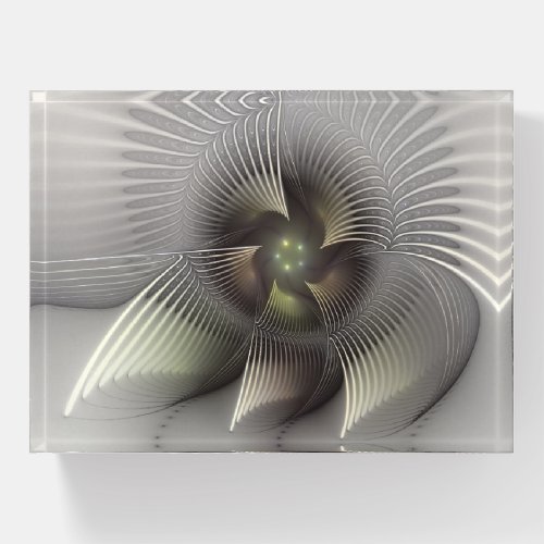 Modern Abstract 3D Shape Fractal Art Paperweight