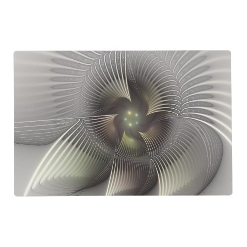 Modern Abstract 3D Shape Fractal Art Placemat