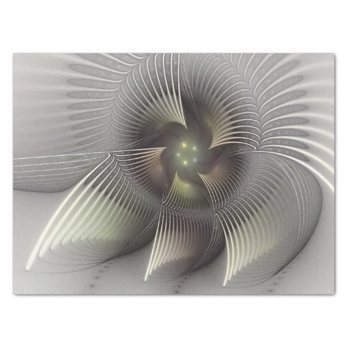 Modern Abstract 3D Shape Fractal Art Tissue Paper