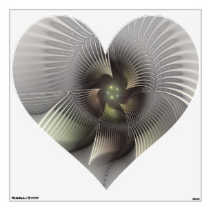 Modern Abstract 3D Shape Fractal Art Wall Decal