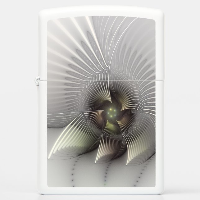 Modern Abstract 3D Shape Fractal Art Zippo Lighter (Front)