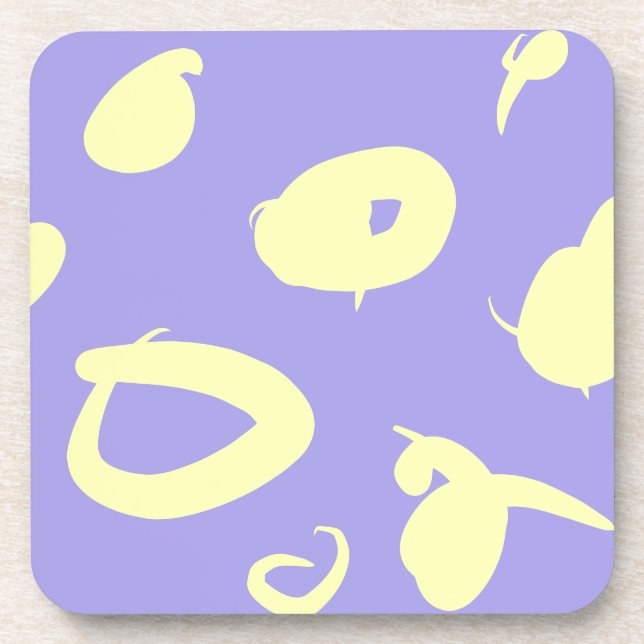 Modern abstract acrilic coaster (Front)