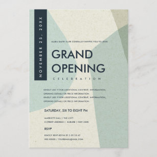 modern grand opening invitation