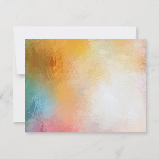 Modern Abstract Art Blank Colorful Template (Front)