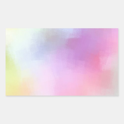 Modern Abstract Art Blank Colorful Template Rectangular Sticker