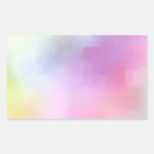 Modern Abstract Art Blank Colorful Template Rectangular Sticker