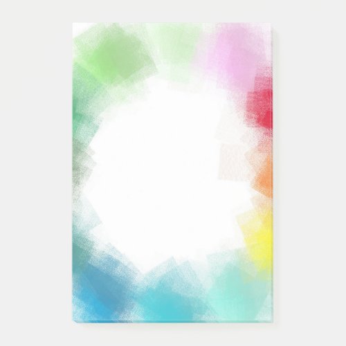 Modern Abstract Art Blank Elegant Template Post_it Notes