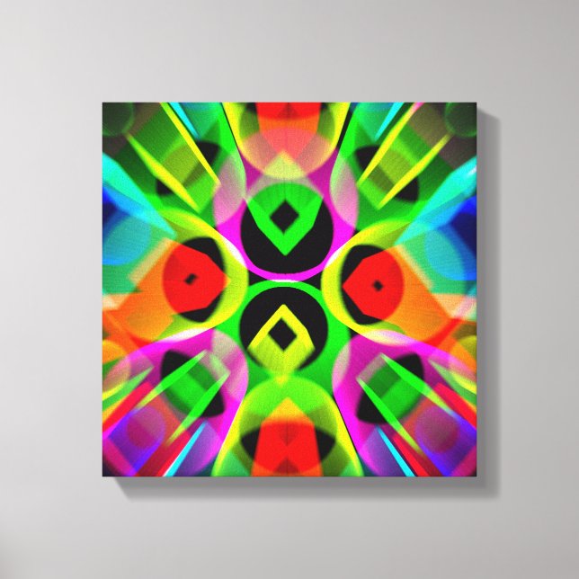 Modern abstract art canvas print (Front)