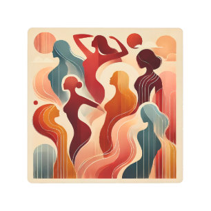 Modern Abstract Art Celebrating Women Empowerment