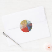 Modern Abstract Art Classic Round Sticker | Zazzle