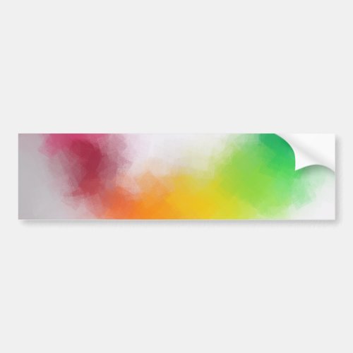 Modern Abstract Art Colorful Blank Template Trendy Bumper Sticker