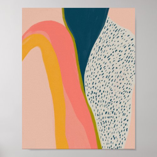 Modern Abstract Art Colorful Poster