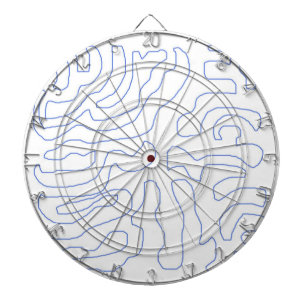 modern abstract art dart board