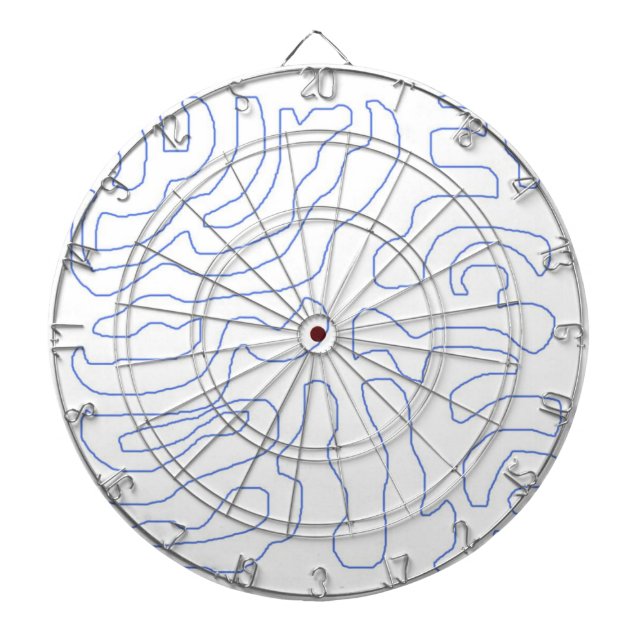 modern abstract art dart board (Front)