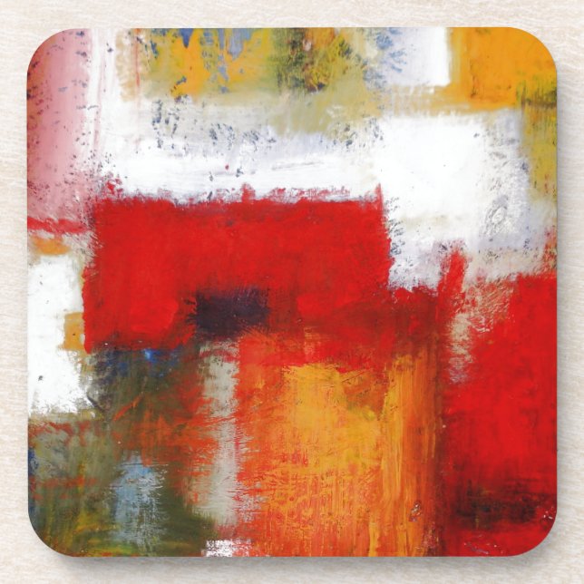 Modern Abstract Art Drink Coaster (Front)