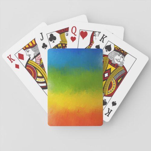 Modern Abstract Art Elegant Colorful Template Playing Cards