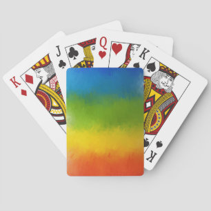 Modern Abstract Art Elegant Colorful Template Poker Cards