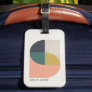 Modern Abstract Art Elegant Geometric Minimalist Luggage Tag