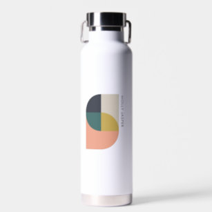 Modern Abstract Art Elegant Geometric Minimalist Water Bottle