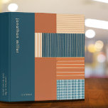 Modern Abstract Art Elegant Geometric Portfolio<br><div class="desc">A minimalist modern abstract art portfolio binder with an elegant geometric design in muted colors of terraotta,  teal blue and natural soft beige. The perfect accessory for a stylish contemporary home office.</div>