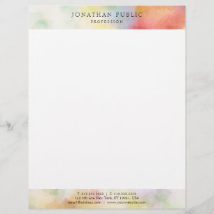 Modern Abstract Art Elegant Simple Template Letterhead