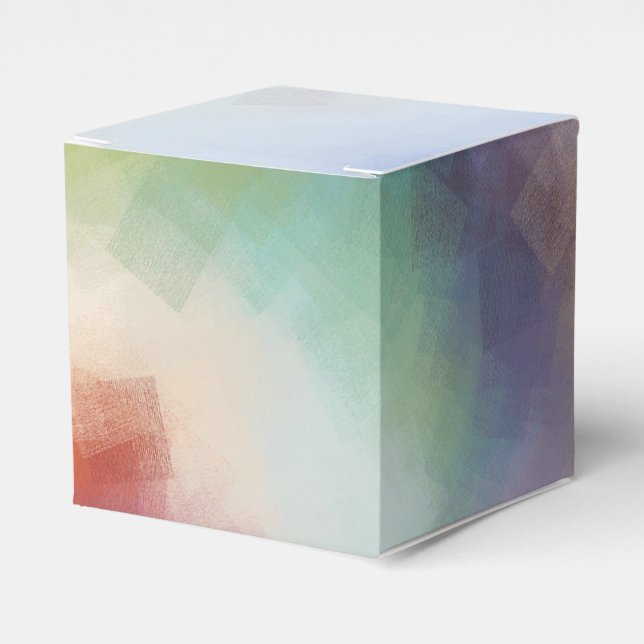 Modern Abstract Art Elegant Trendy Template Favor Boxes (Front Side)