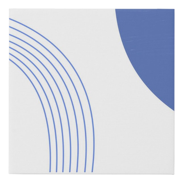 modern abstract art faux canvas print (Front)