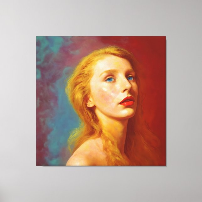 Modern abstract art Grace | Three Graces series Canvas Print (Front)