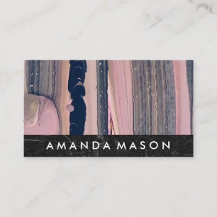 Modern Abstract Art   Interior Designer Business Card