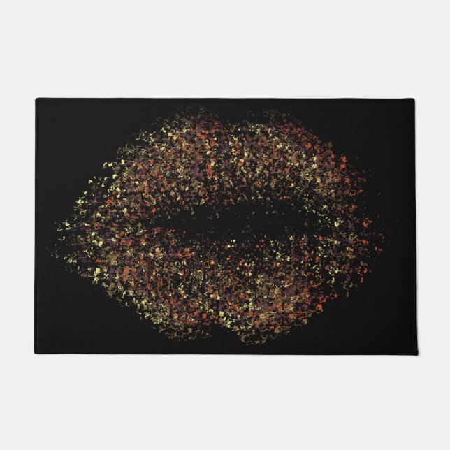 Modern Abstract Art Lips #21 Doormat (Front)