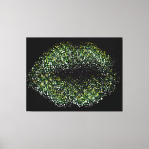 Modern Abstract Art Lips #28 Canvas Print