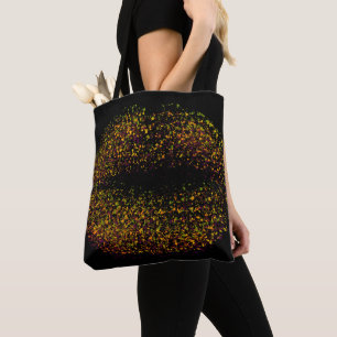 Modern Abstract Art Lips Tote Bag