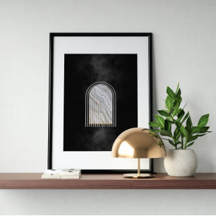 Modern Abstract Art mid century Minimalist Poster