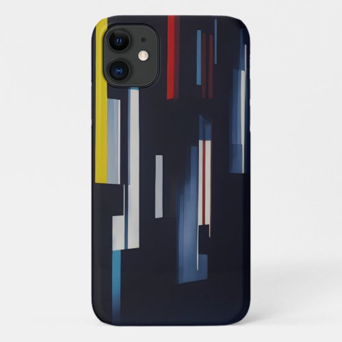 Modern Abstract Art  Minimalist iPhone 11 Case