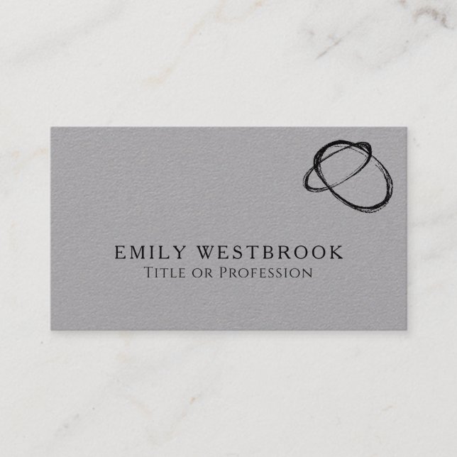 Modern Abstract Art Minimalistic Professional Business Card (Front)