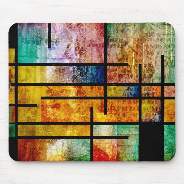 Modern abstract art mouse pad (Front)