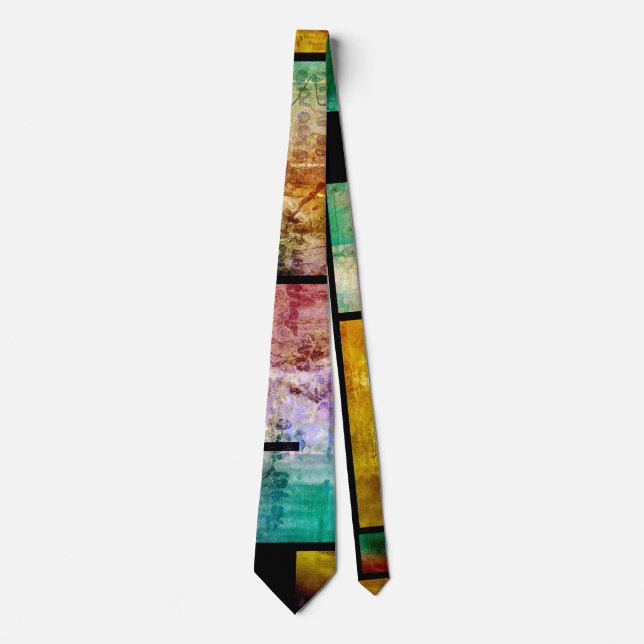 Modern abstract art neck tie (Front)