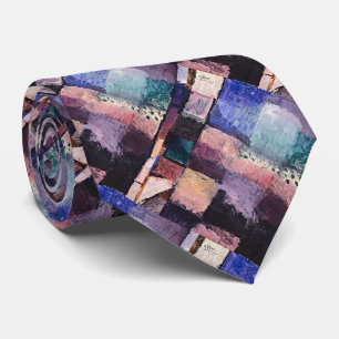 Modern Abstract Art Neck Tie – Paul Klee Inspired