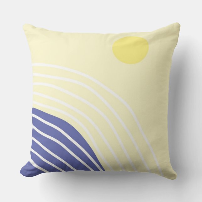modern abstract art outdoor pillow (Front)
