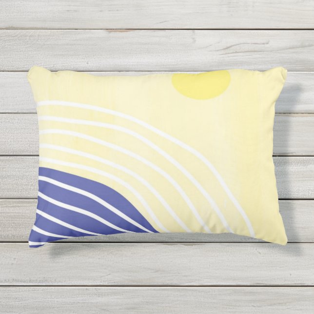 modern abstract art outdoor pillow (Front)
